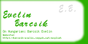 evelin barcsik business card